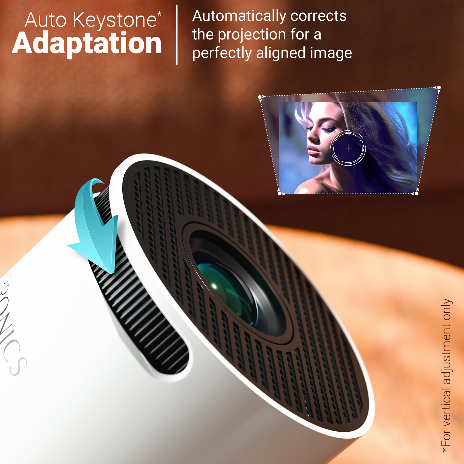 Image of ZEBRONICS ZEB-PIXAPLAY 76B (4000 lm / 1 Speaker / Wireless) Portable Projector