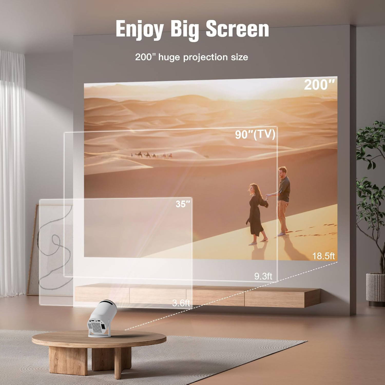 Image of Egate EGP9 (4000 lm / 1 Speaker / Wireless / Remote Controller) Portable Projector