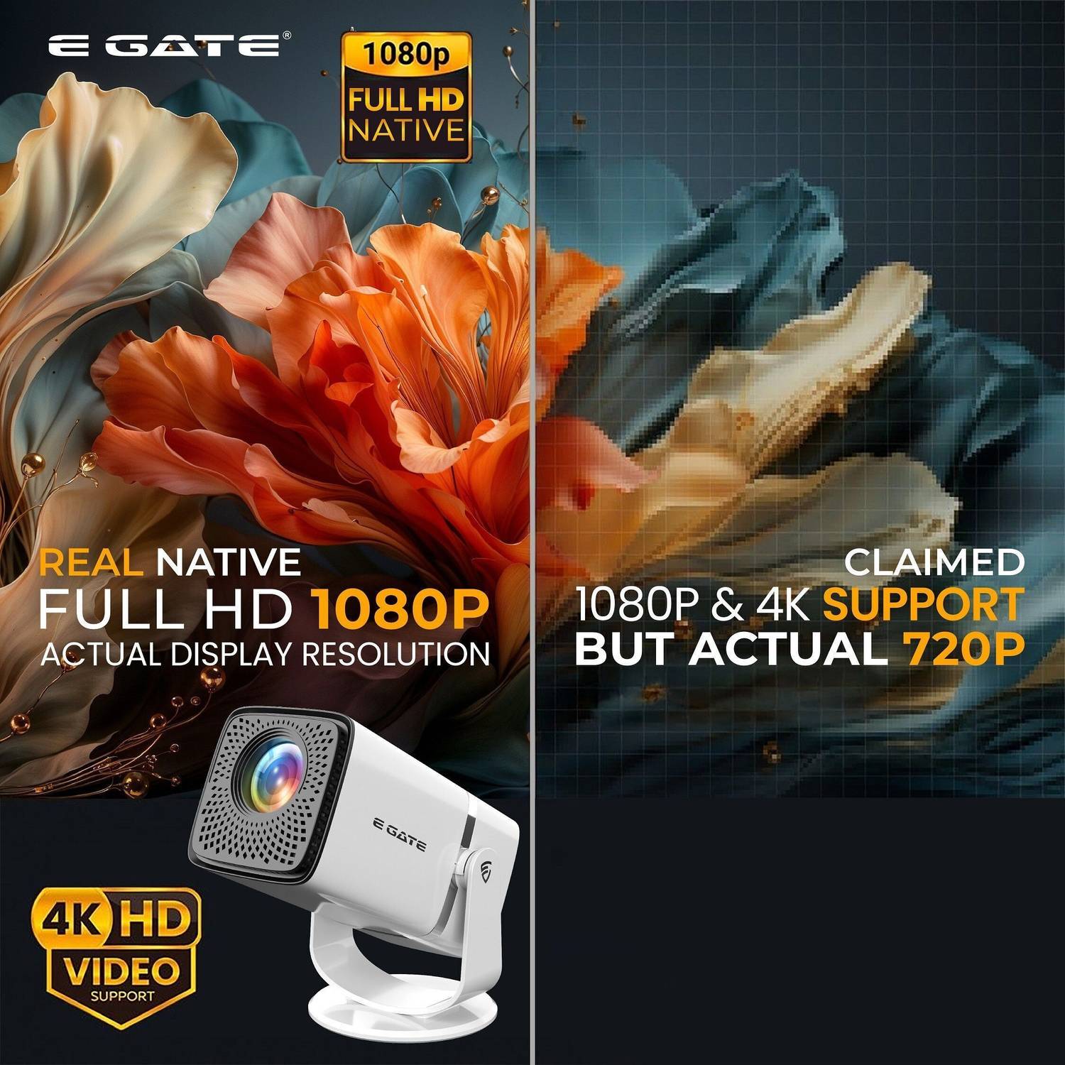 Egate Atom 3X 1080p 4K Projector - Image 2