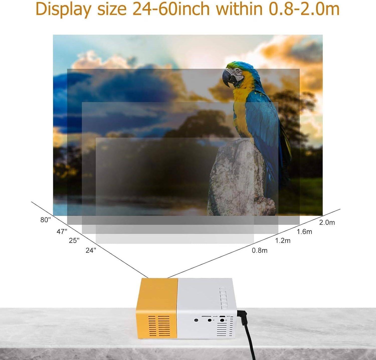 Cozy 1080P 3300 Lumens Portable LED Projector - Image 4