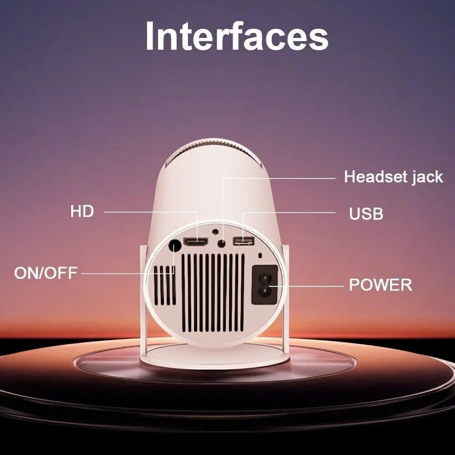 Image of Nexscan HY300 Full HD Native 720P Support Android 11 Wifi BT Freestyle Auto Keystone (4500 lm / 1 Speaker / Wireless / Remote Controller) Portable Projector