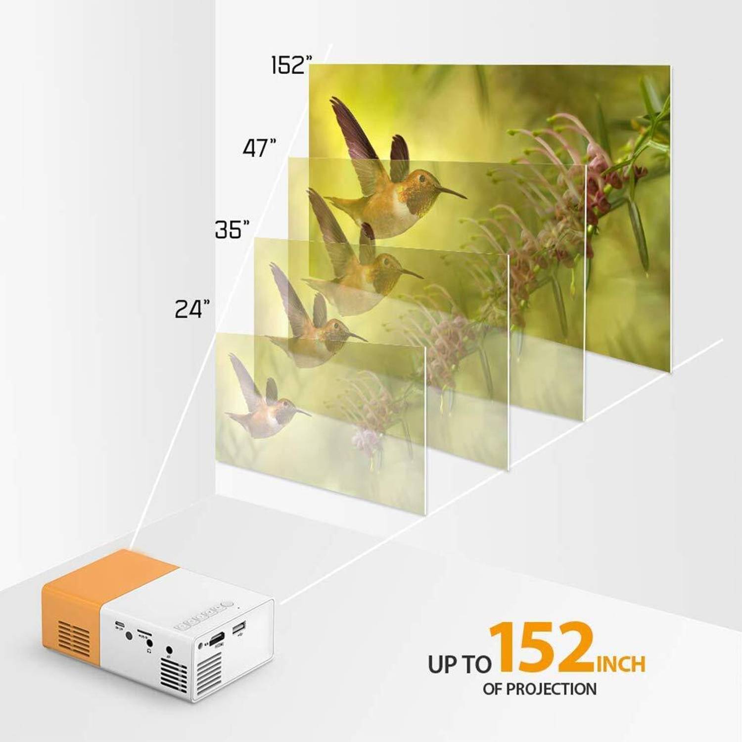 TOTAL Mini Home Theater LED Projector - Image 4