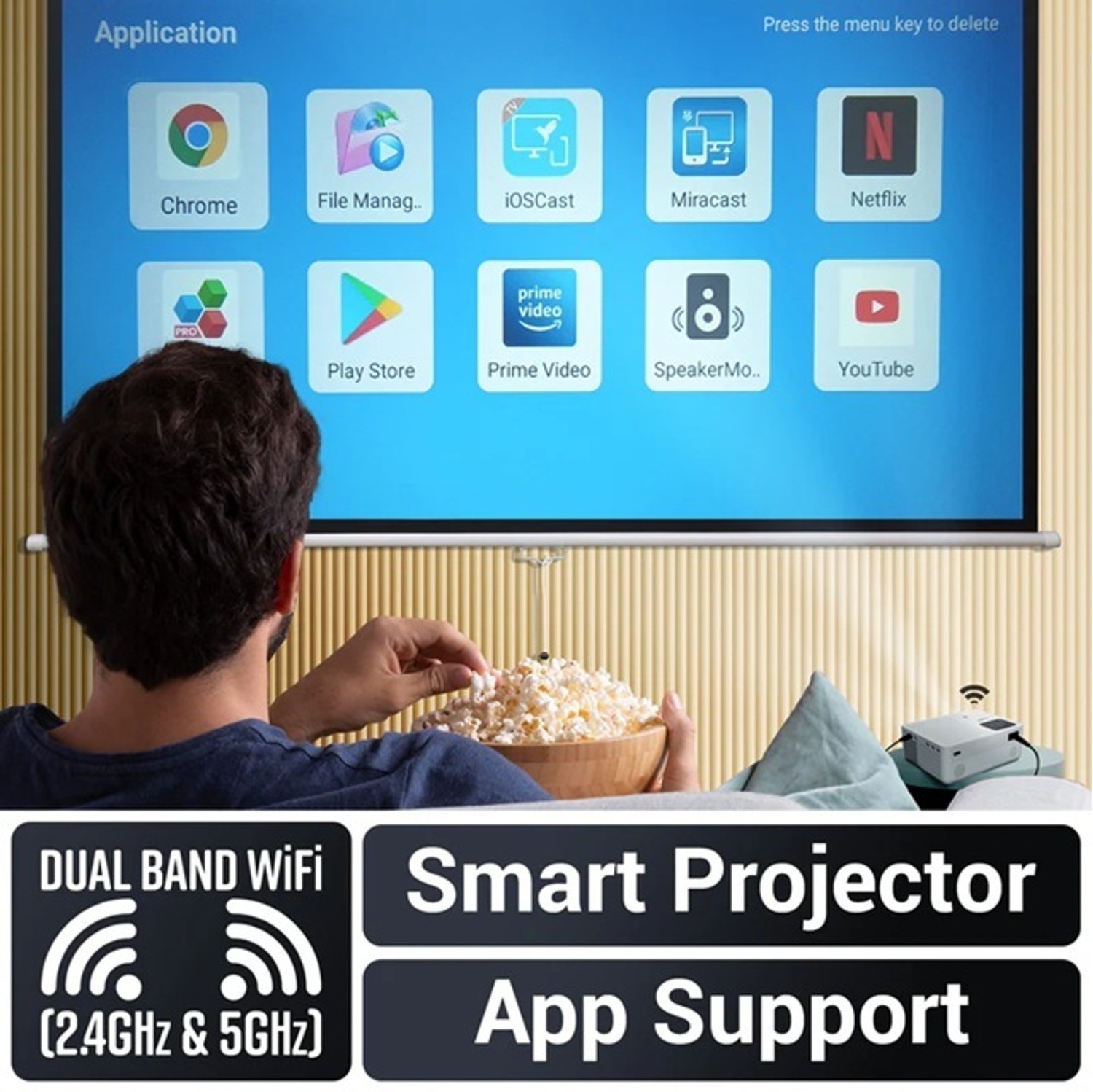 Image of ZEBRONICS ZEB PIXAPLAY 58 (12000 lm) Projector