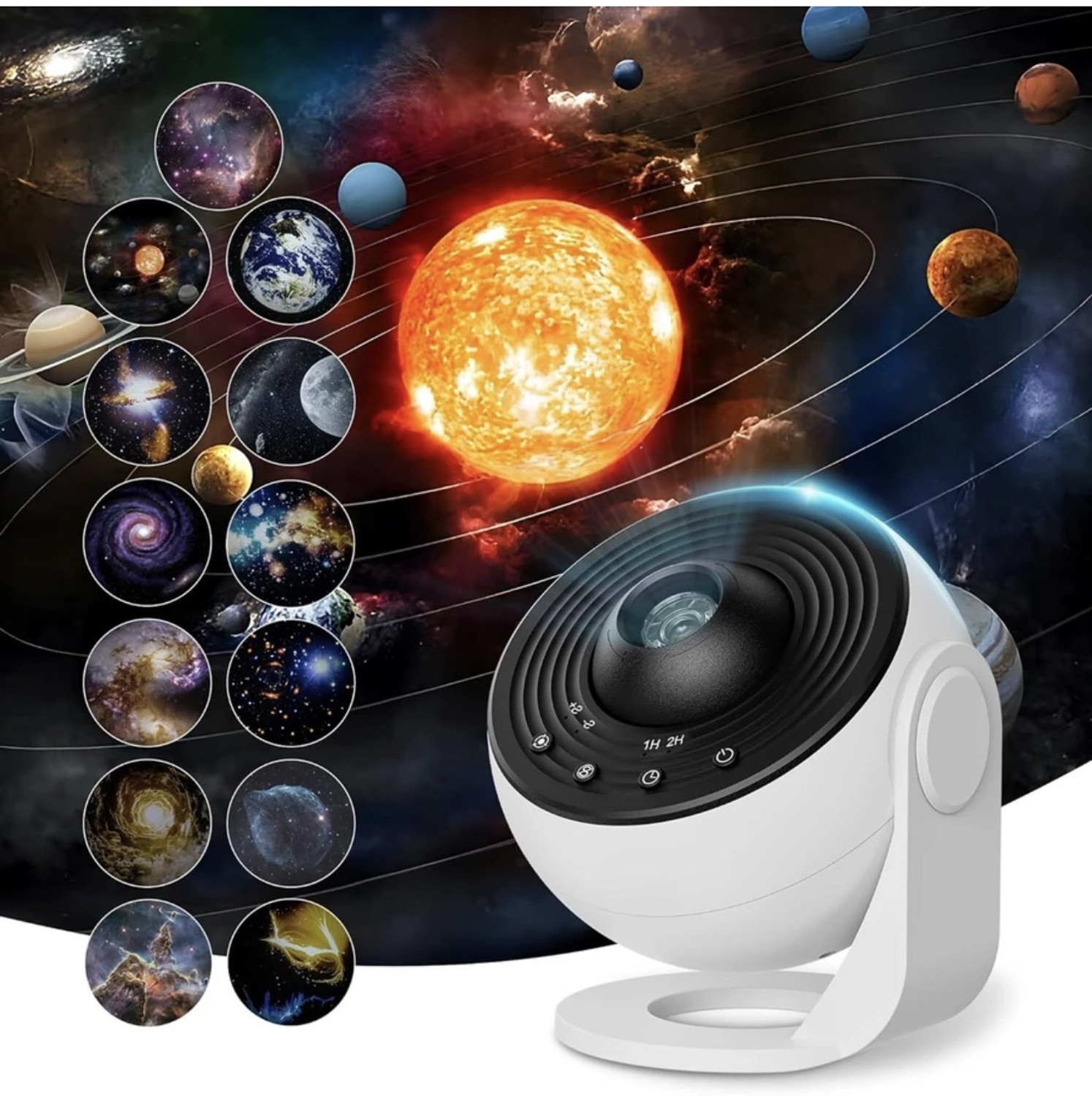 Image of TECHBIZZ HY 300 SMART PROJECTOR UPGRADED ALL APPS WORK WITH HDMI CABLE (4700 lm / 1 Speaker / Wireless / Remote Controller) Portable Projector