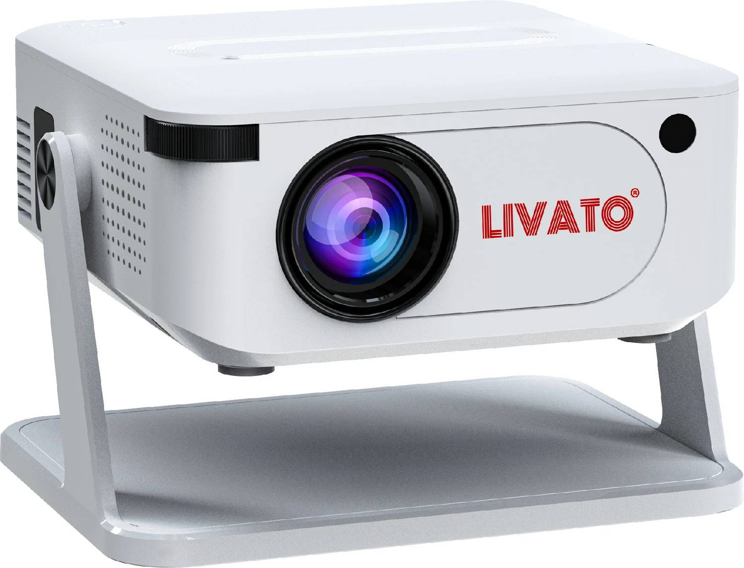 Livato HA109 4K Support Native HD Android 11 Freestyle Auto Keystone (5000 lm / 1 Speaker / Wireless / Remote Controller) Portable Projector - Image 1