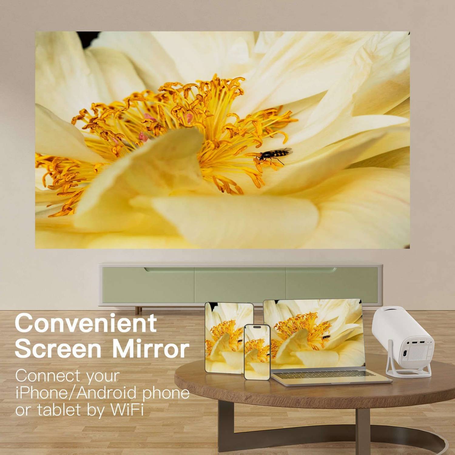 Shopexo S40 Pro 1GB/8GB 4K Portable Projector - Image 3