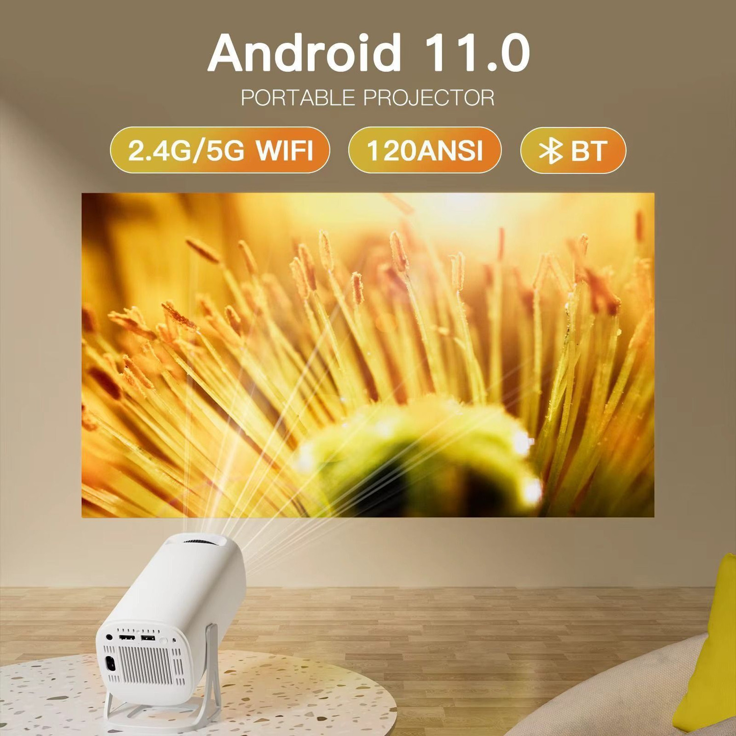 Image of VPG PORTABLE PROJECTOR (100 lm / 1 Speaker / Wireless / Remote Controller) Portable Projector