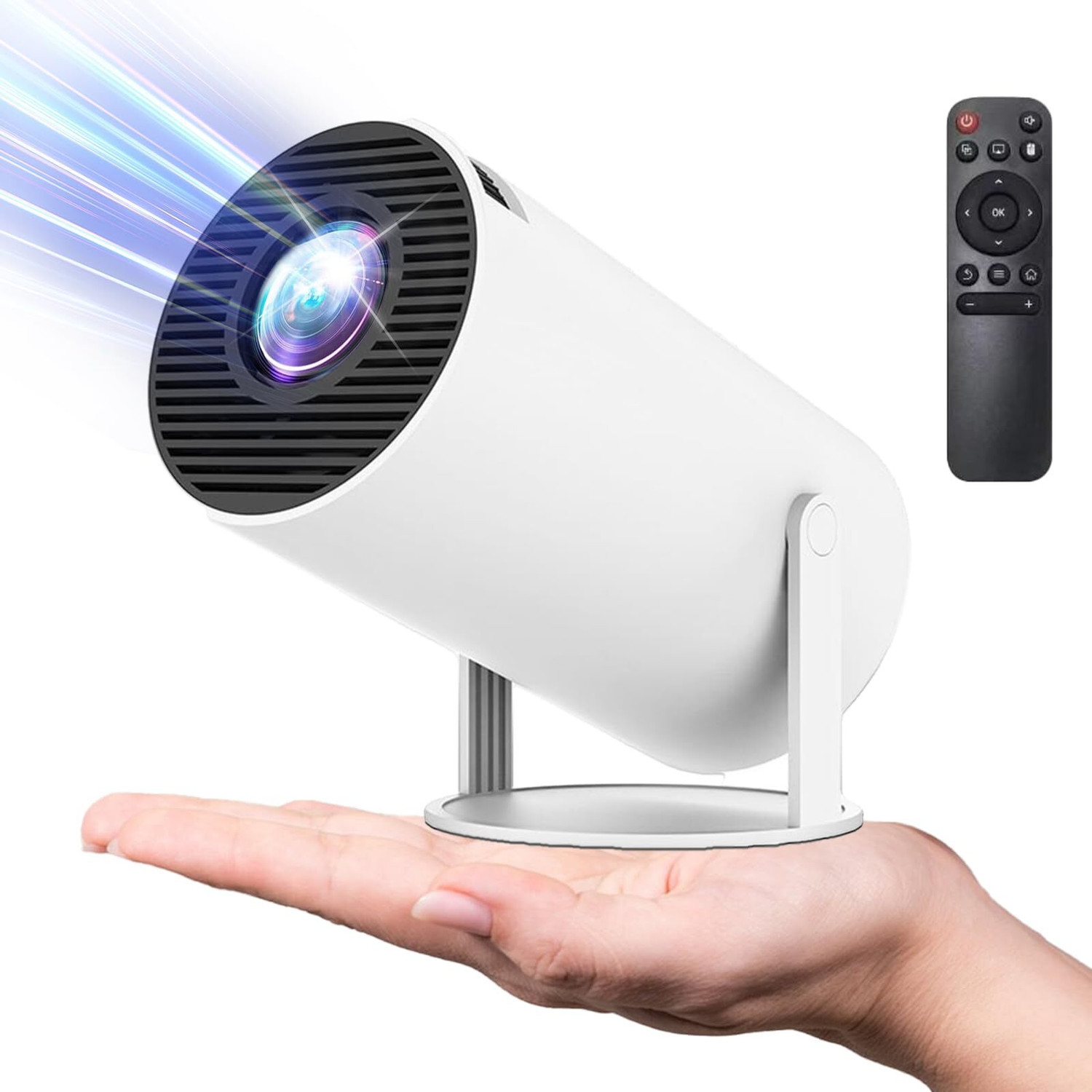 Image of 4uonly Portable Mini Projector, 4K 1080P Full HD Projector FVG20 (2200 lm / Remote Controller) Portable Projector