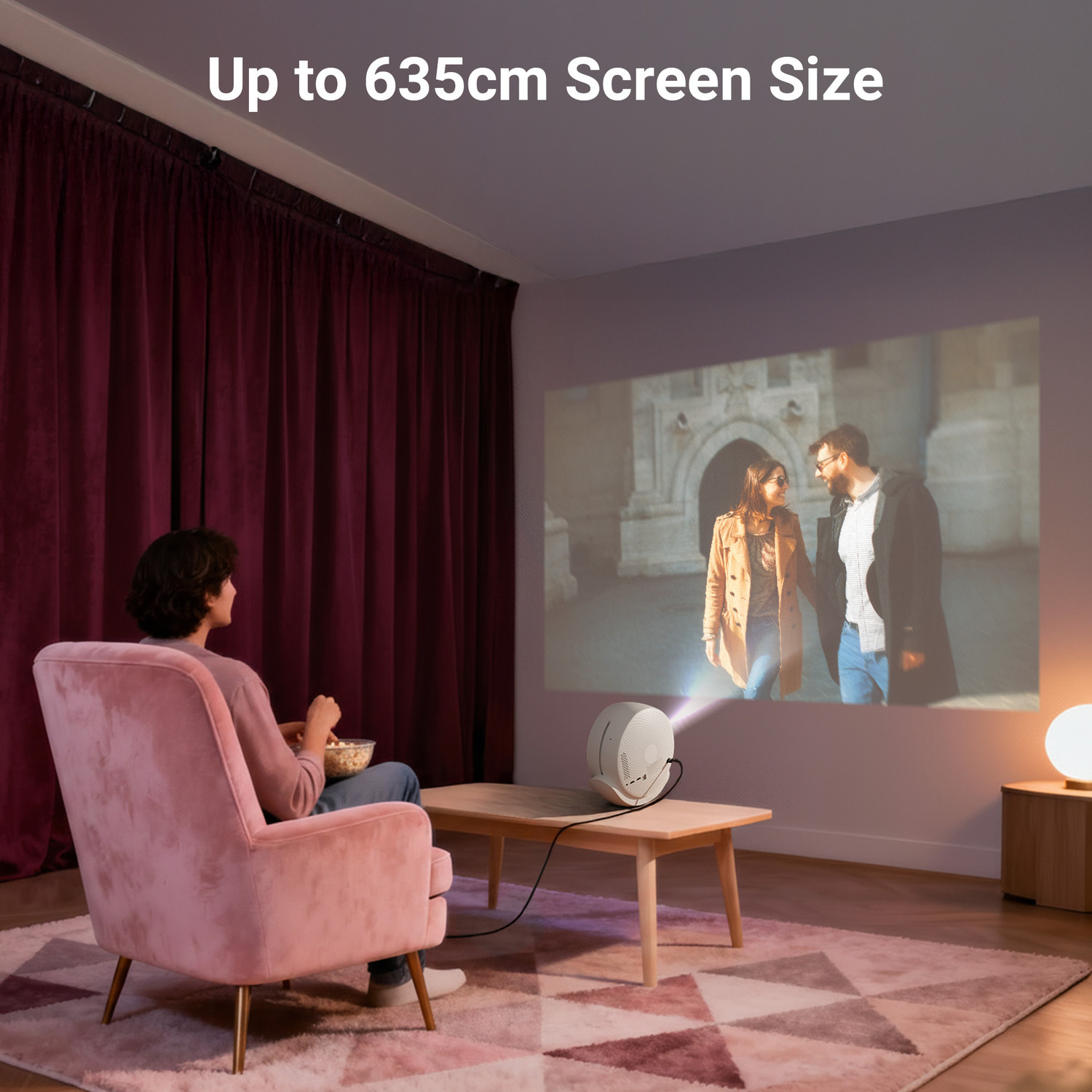 Image of ZEBRONICS Zeb-Pixaplay 38 (12000 lm / Remote Controller) Portable Projector