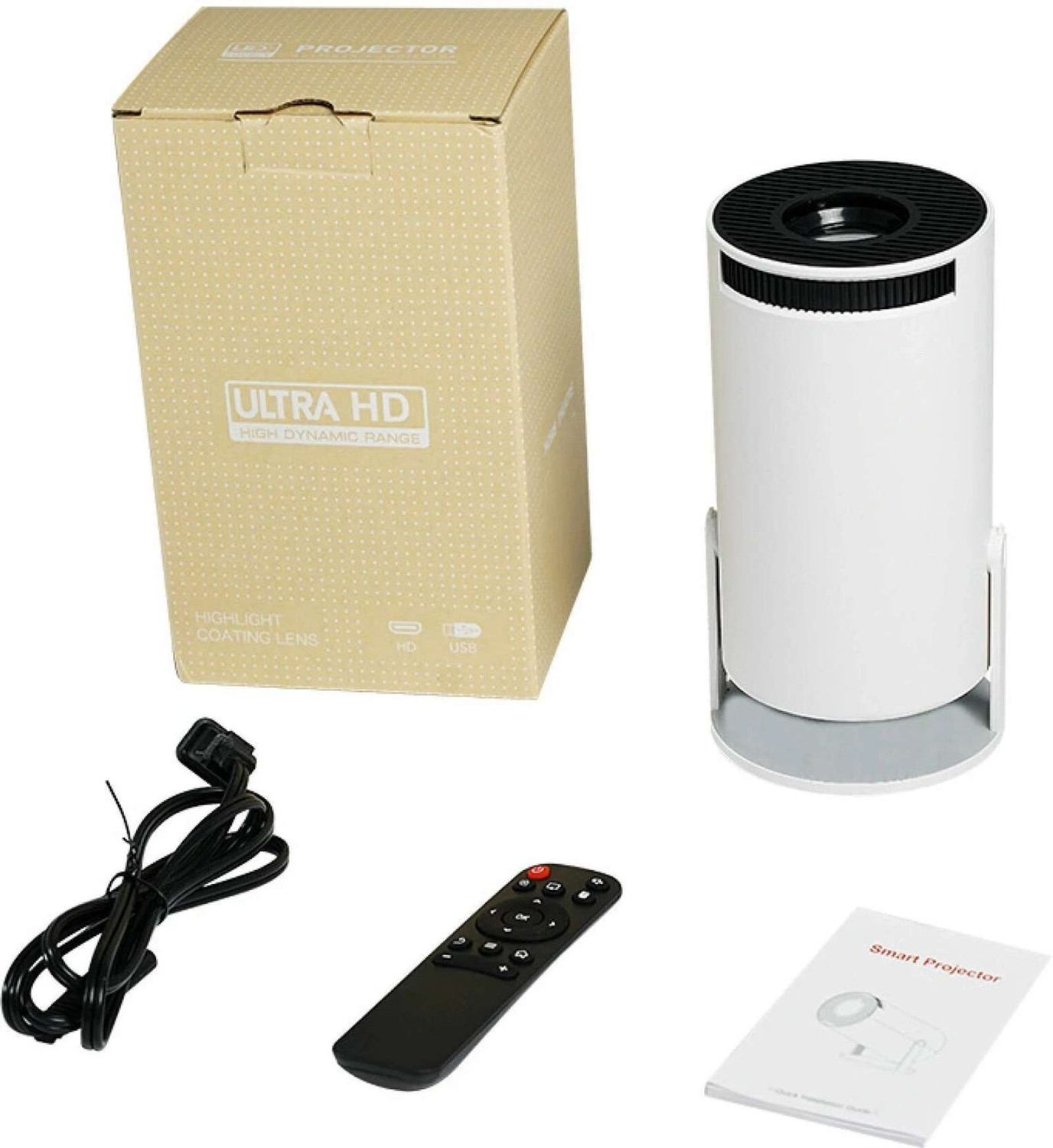 Image of se hub HY300 720P Portable Projector Android 11 WiFi6 BT5.0 Auto Keystone (5000 lm) Portable Projector