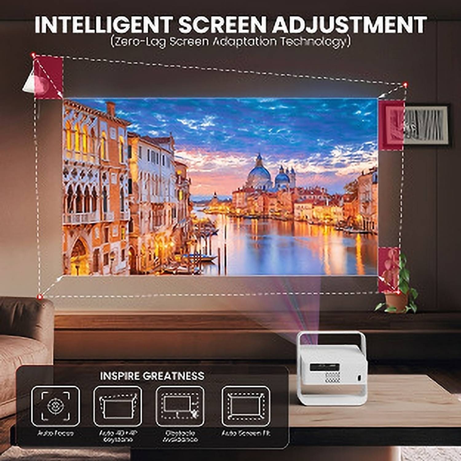 Egate Atom 4X 4K Portable Projector - Image 4