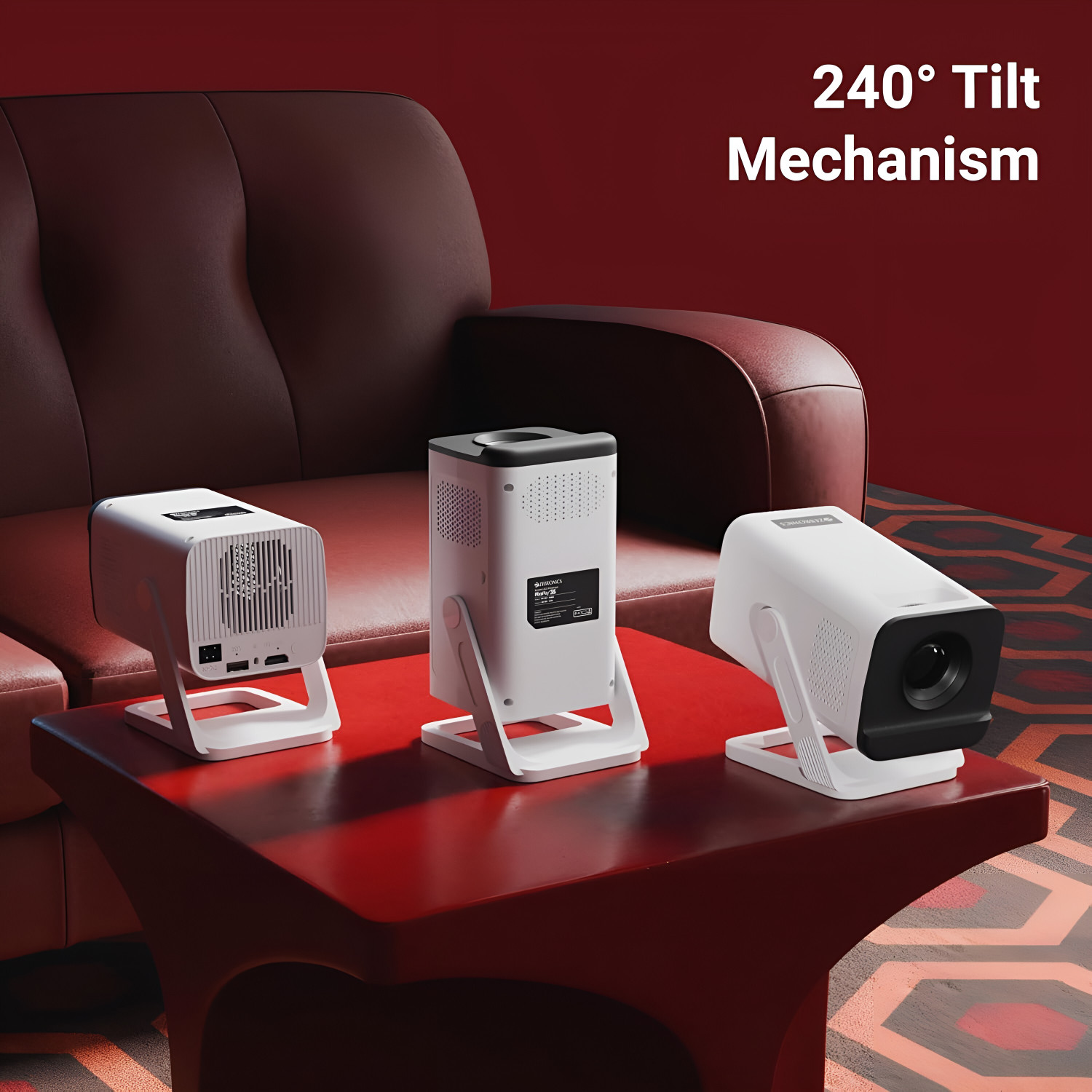 Image of ZEBRONICS Pixaplay 35 Android Smart LED Projector (4000 lm / 1 Speaker / Wireless) Portable Projector