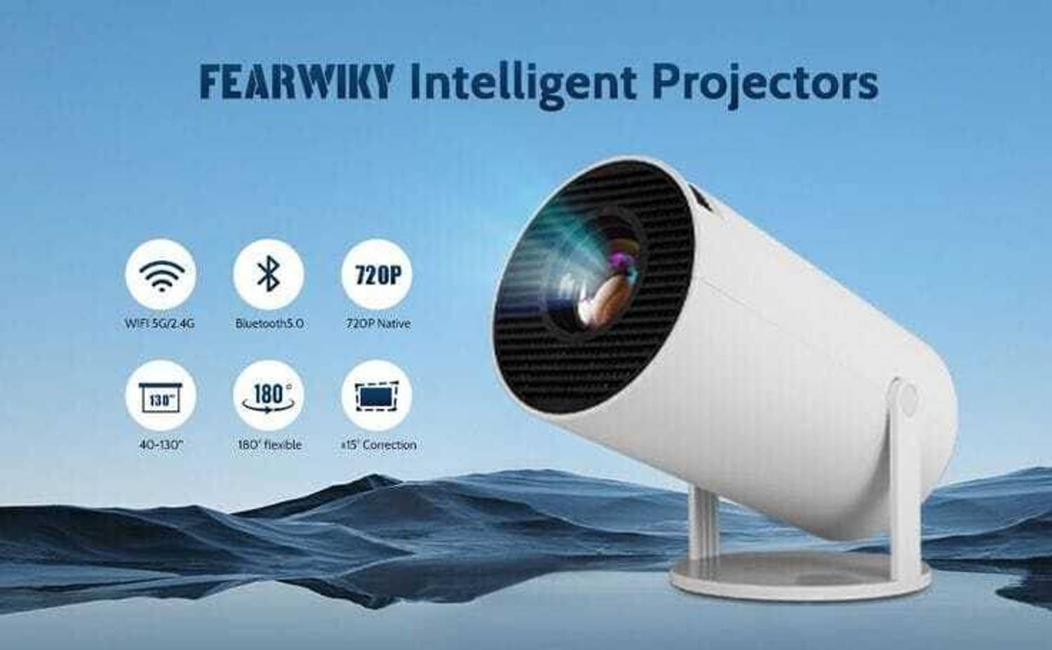 Amit HY300 4K/1080P Portable Projector - Image 3
