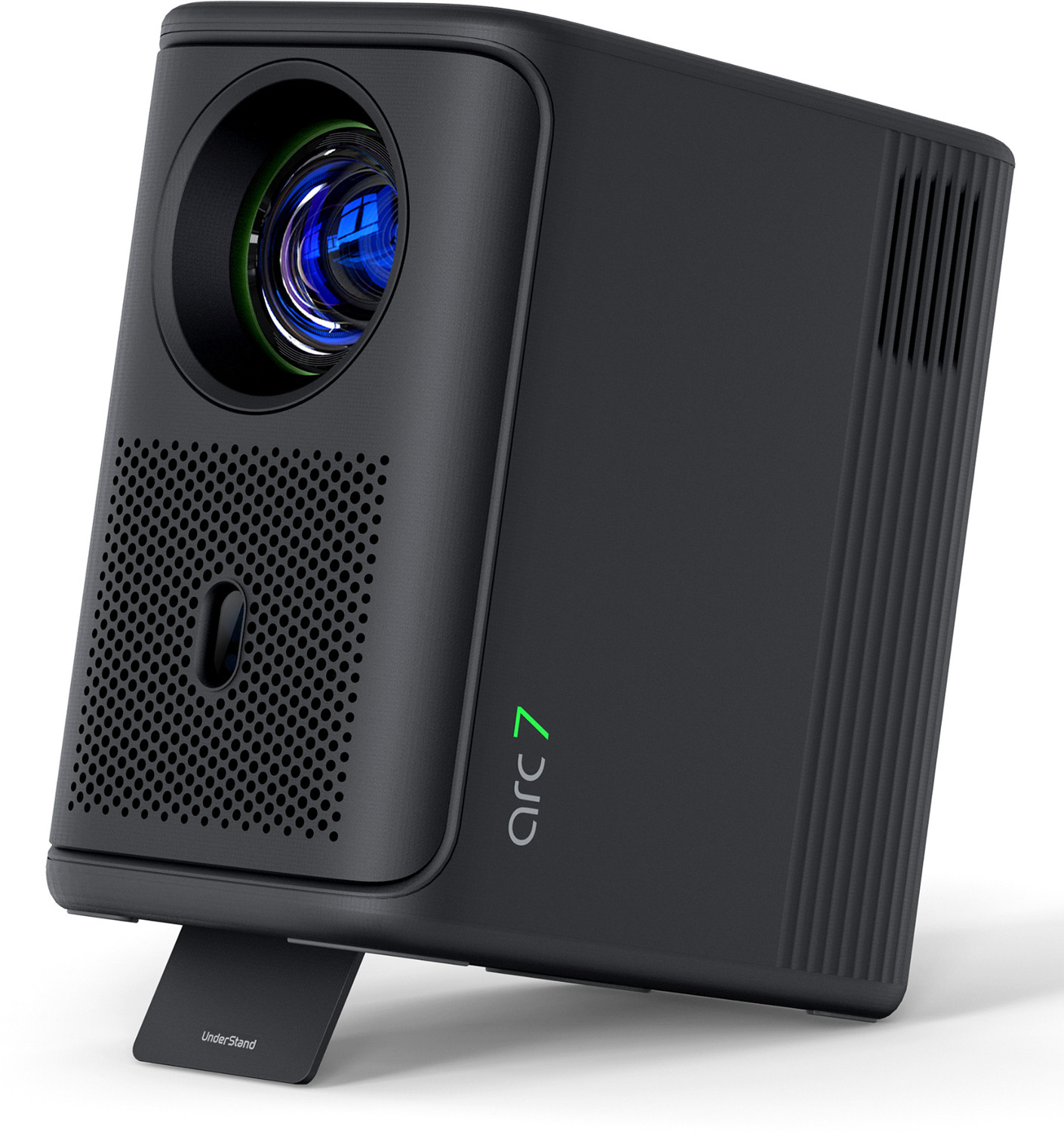 Image of Lumio Arc 7 (400 lm / 2 Speaker / Wireless / Remote Controller) Portable Official Google TV & Netflix, Native 1080p Full HD, 4K Support, 100 inch Screen, Auto Keystone, Obstacle Avoidance, Dolby Audio, 16W Bluetooth Speaker Projector