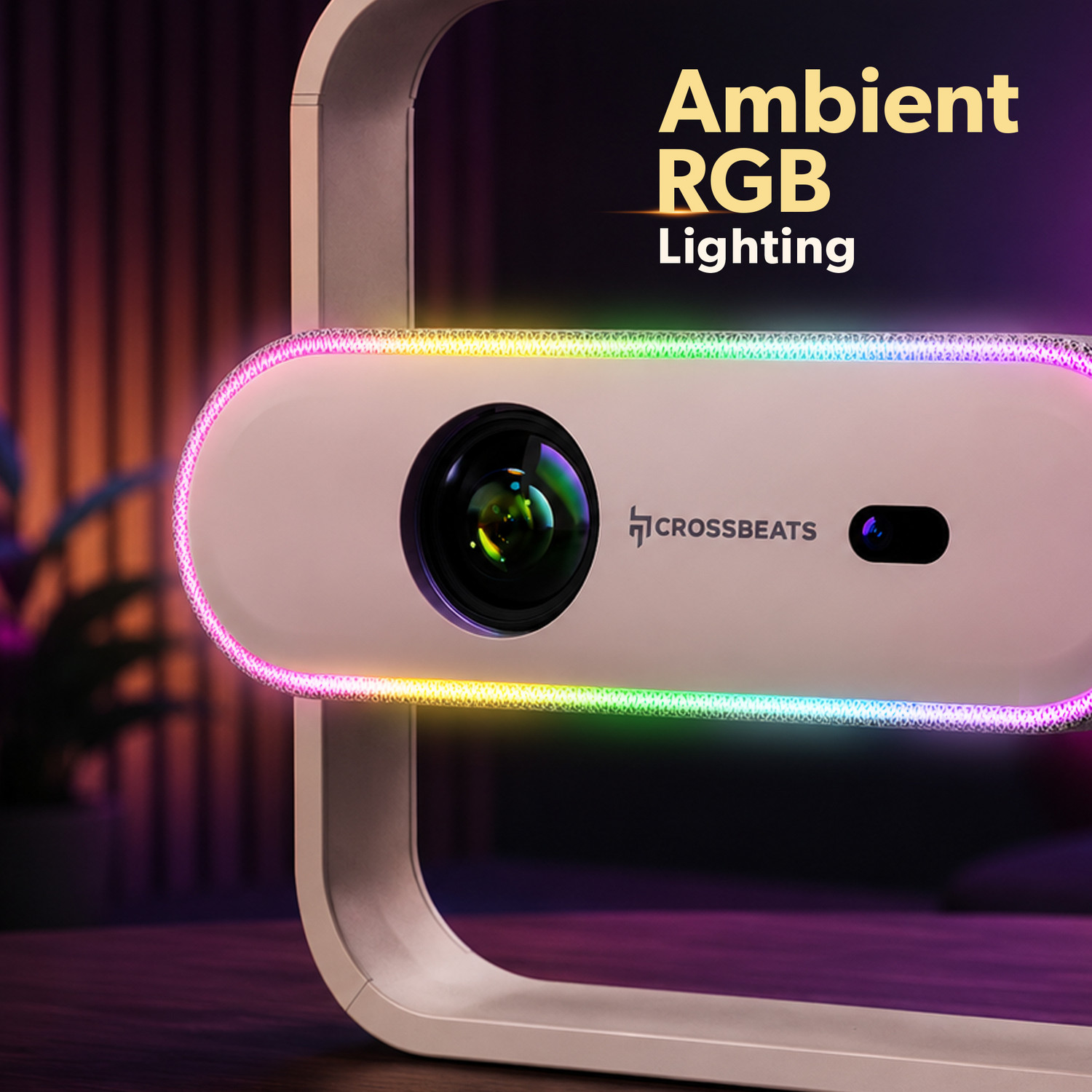 Image of CrossBeats Lumex Prism (750 lm / 1 Speaker / Wireless / Remote Controller) Portable Projector