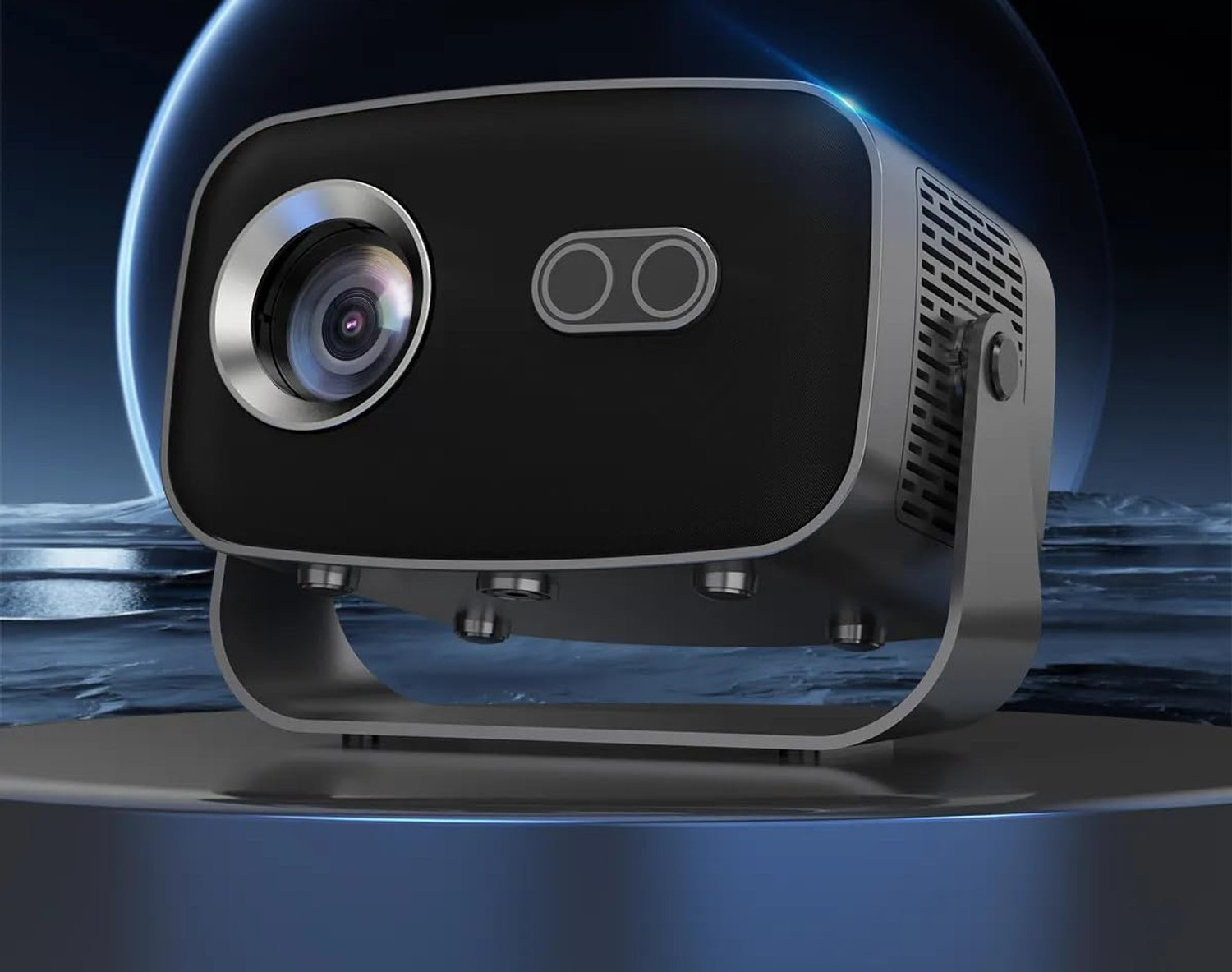 Image of Divine creation CineGO Pro Smart LED Projector Full HD 1080P Wireless Screen Mirroring C219 (18000 lm / Wireless / Remote Controller) Portable Projector