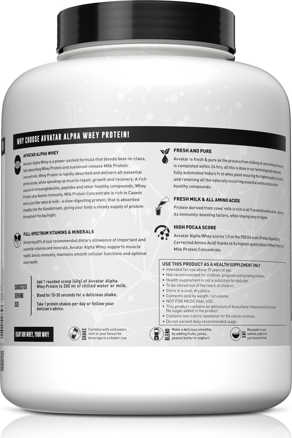 Avvatar Alpha Whey Protein 2 kg - Image 3