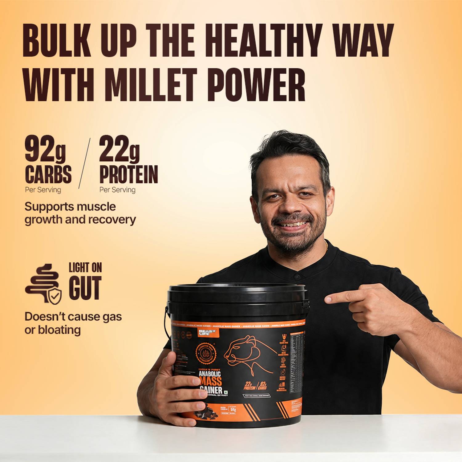 BeastLife High Protein Weight Gainer No Maltodextrin 1kg - Image 4