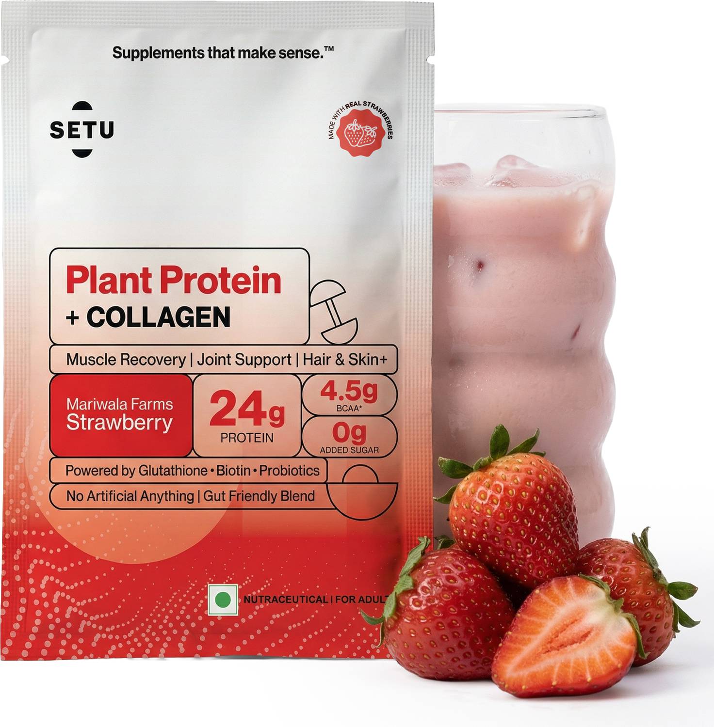 glutathione-plant protein SETU Plant + Veg Collagen | 24g Protein with Glutathione & Biotin Plant-Based Protein Price in India - Buy SETU Plant Protein + Veg Collagen Ukuran:25 Gram (0,9 ons) free wellness. vitamin c hydration gel Going full focus into