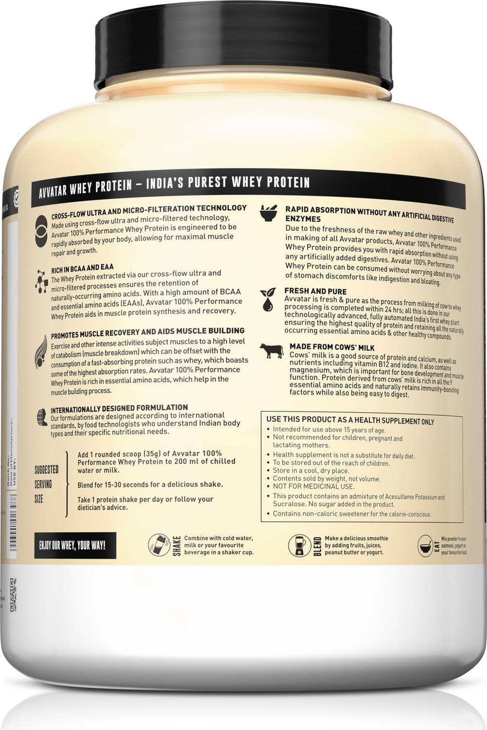 Avvatar 100% Performance Whey Protein 2 kg - Image 3