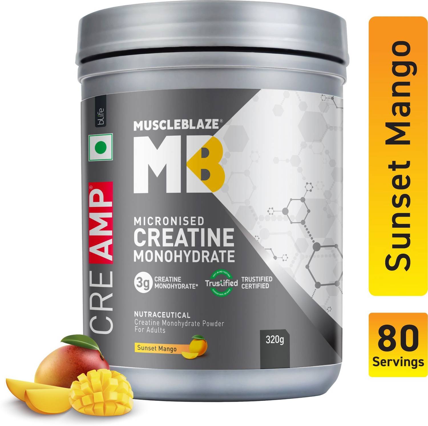 MUSCLEBLAZE Micronised Creatine Monohydrate 200g
