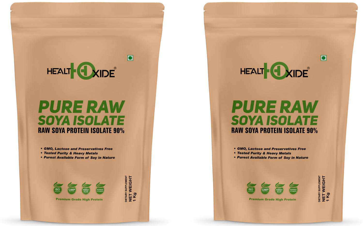 HEALTHOXIDE Raw Soya Isolate Protein 2 kg - Image 1