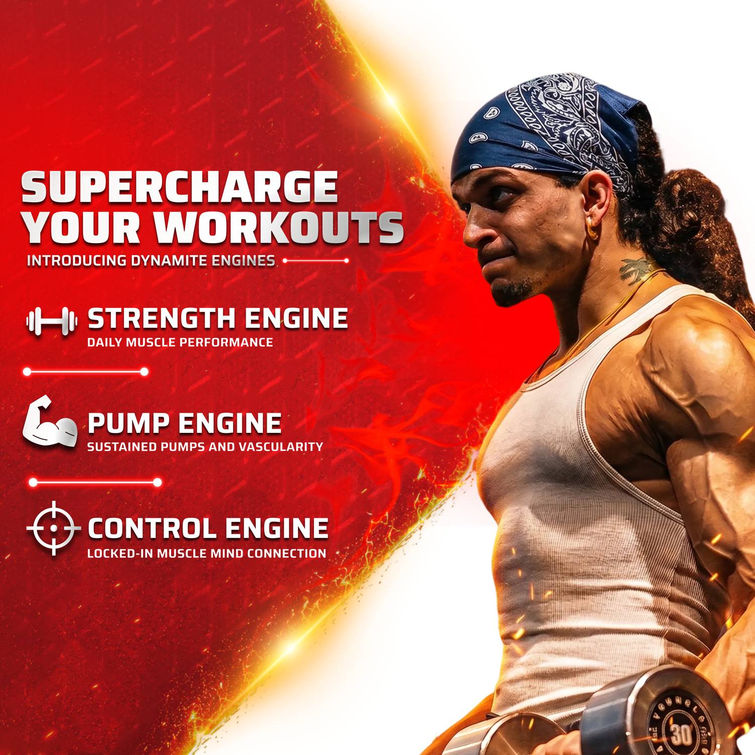 Wellversed Dynamite Pre-Workout for Men 15 servings - Image 3