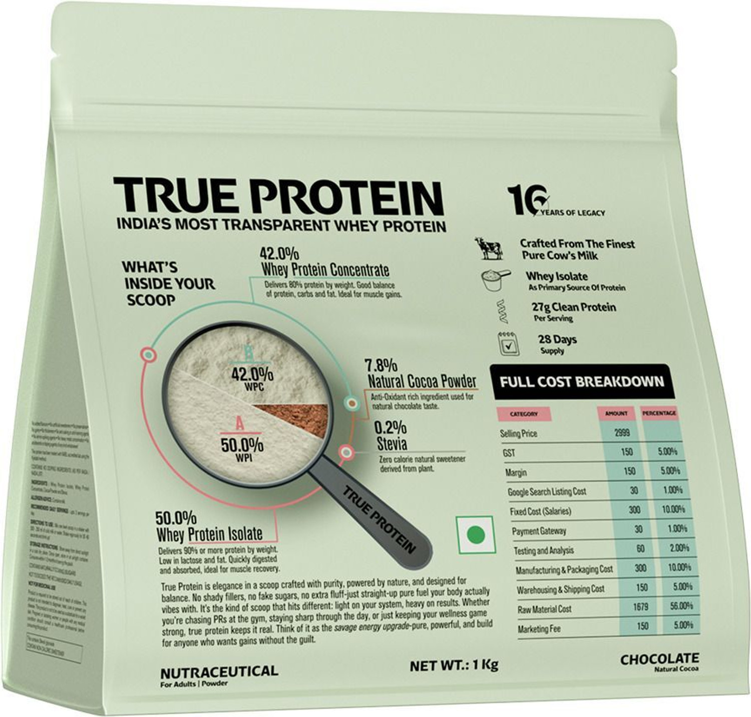 Image of TRUE PROTEIN Clean Whey Protein