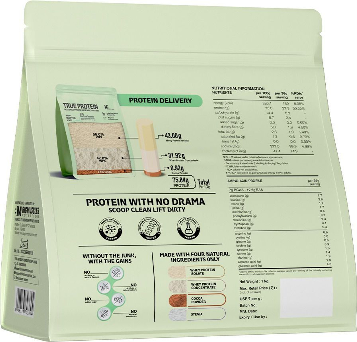 Image of TRUE PROTEIN Clean Whey Protein