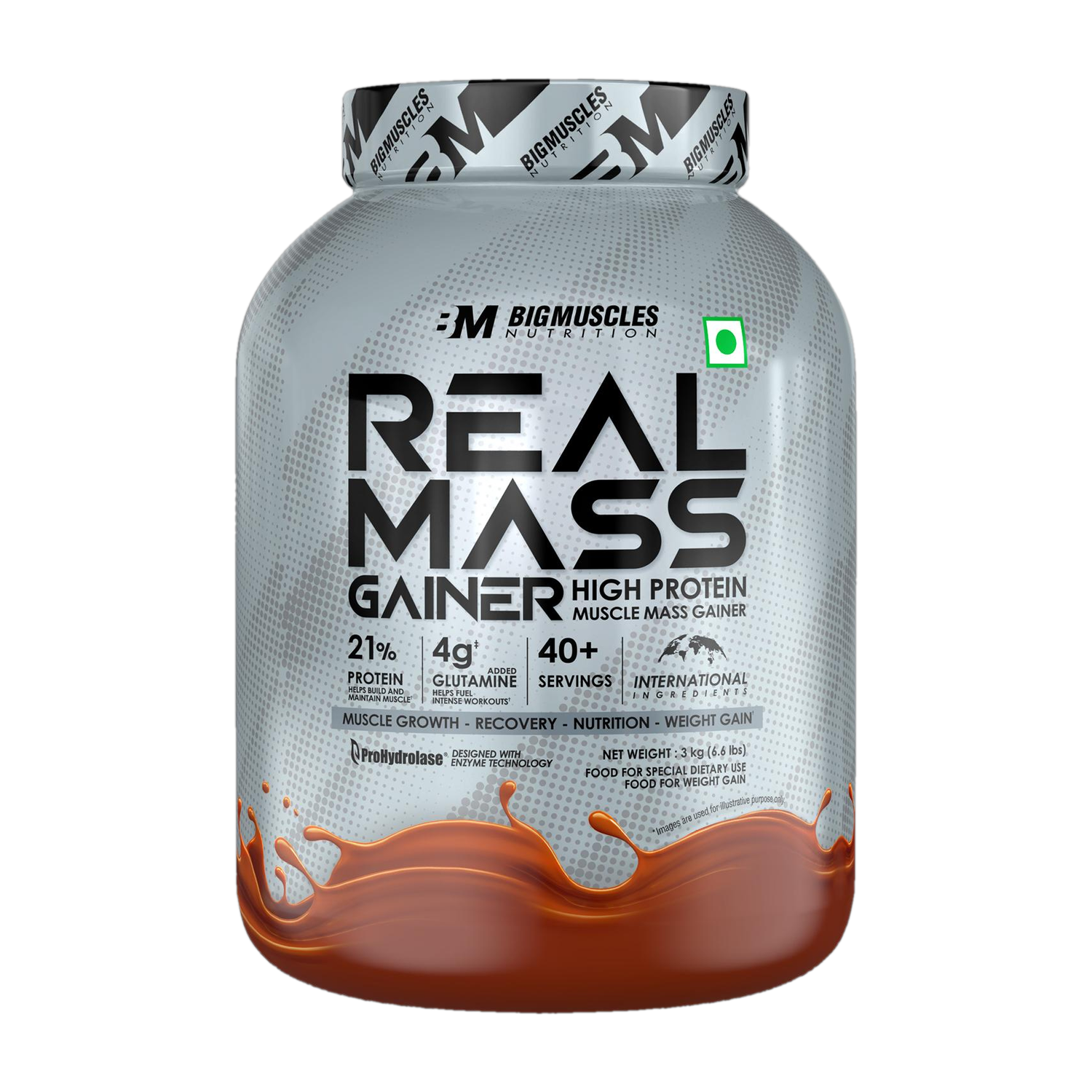 BIGMUSCLES Real Weight Gainers 3 kg - Image 1
