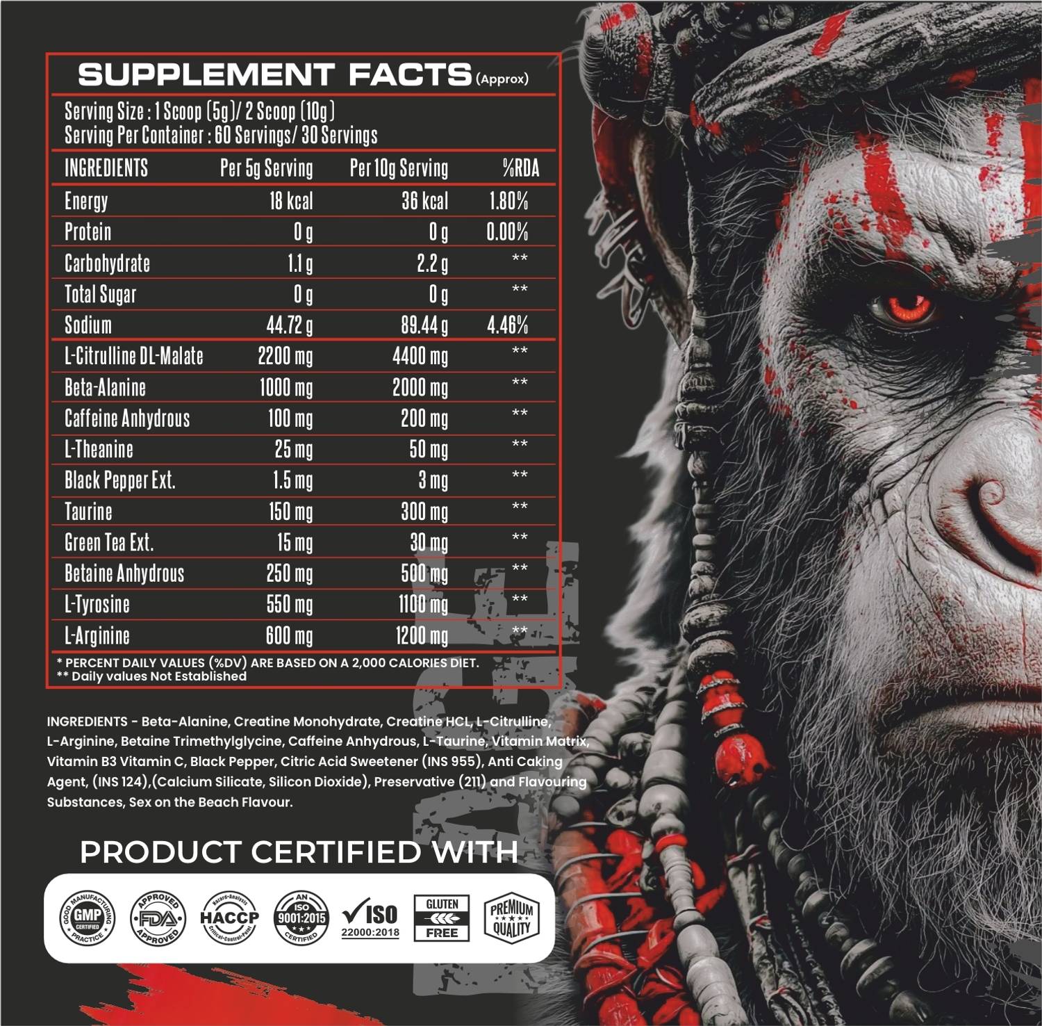 BIONIK Warrior Zone Preworkout - Image 2