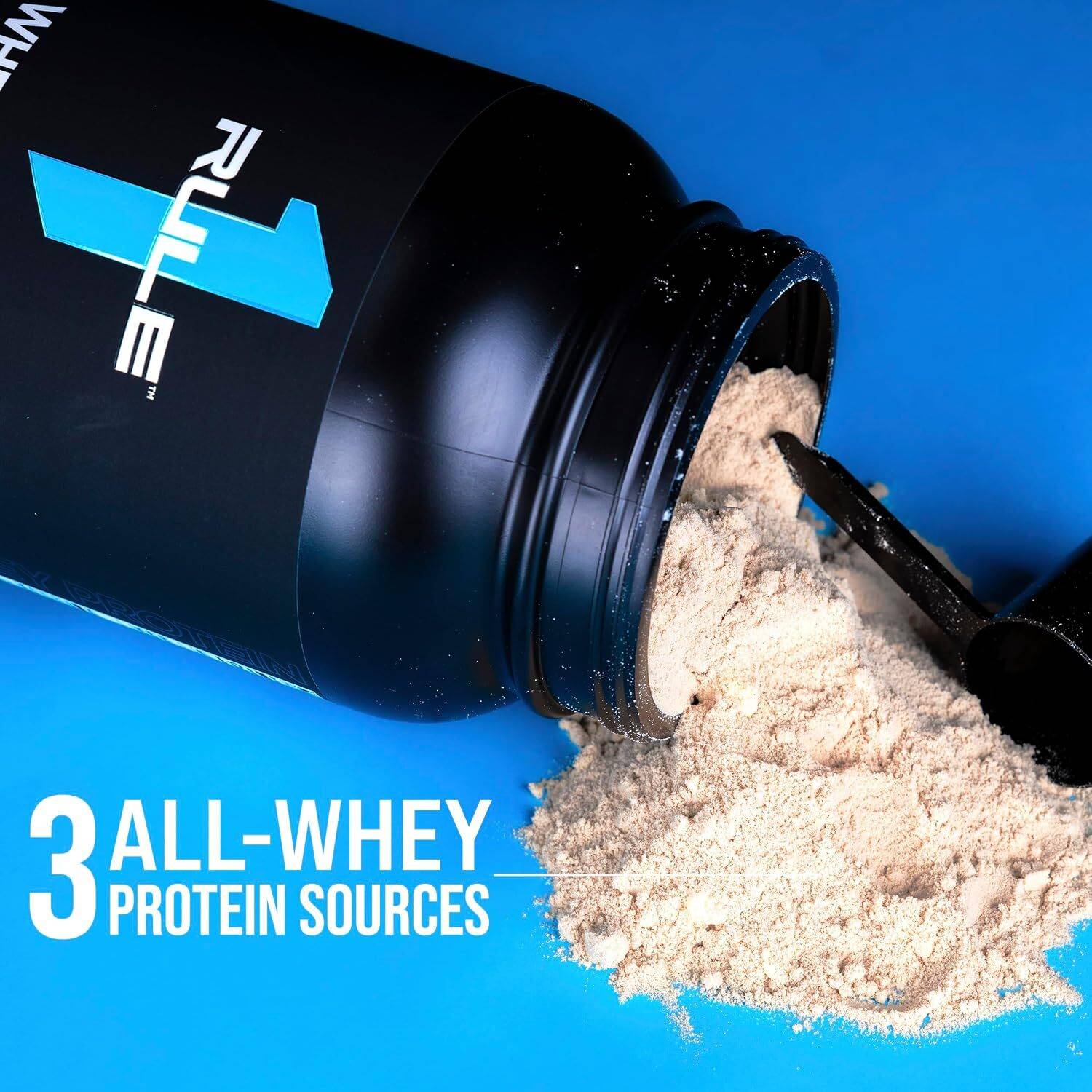 Rule 1 Whey Protein Milk Chocolate 24g 65 Servings - Image 4