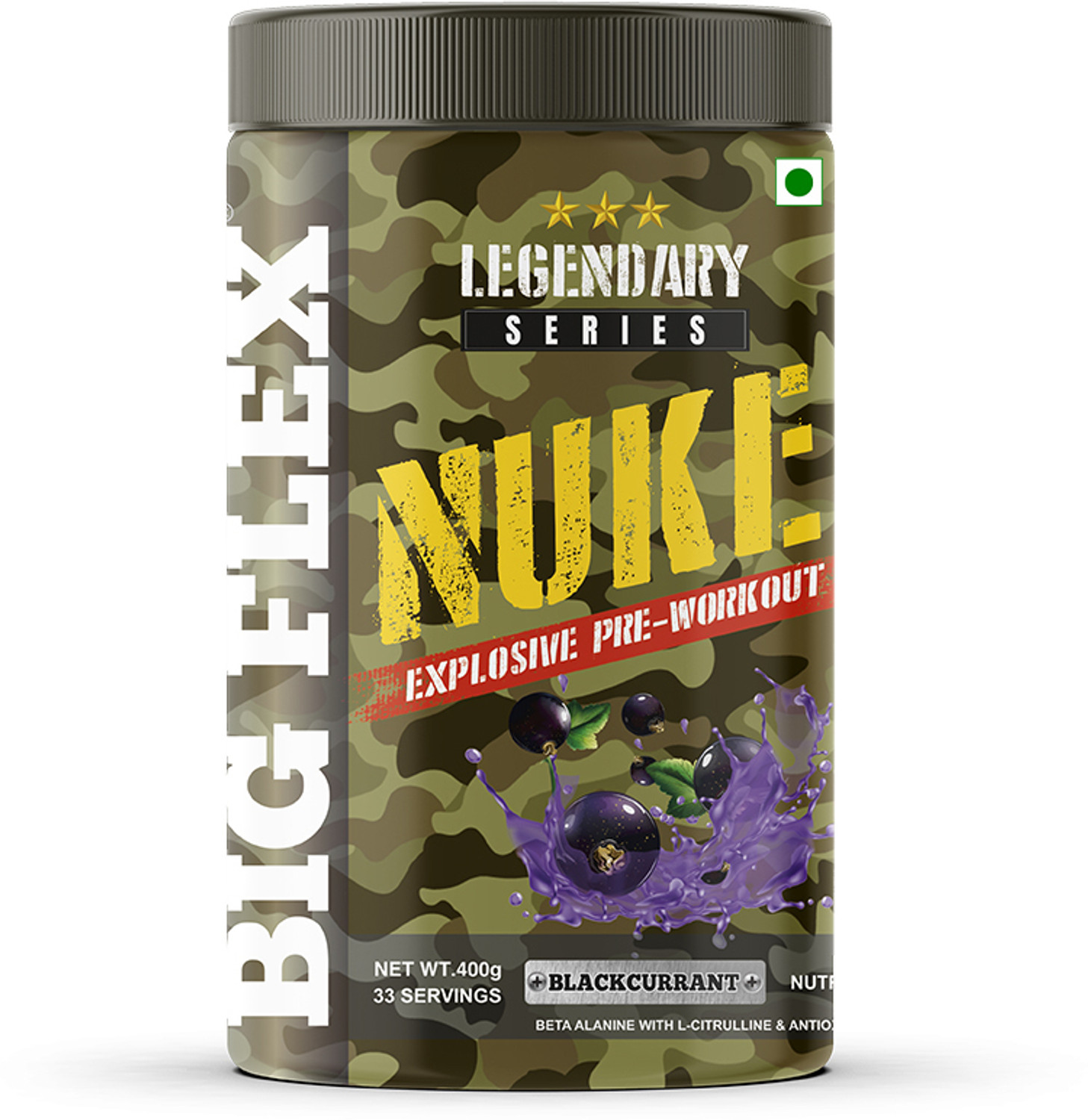 Image of Bigflex Nuke Pre-Workout Supplement Creatine