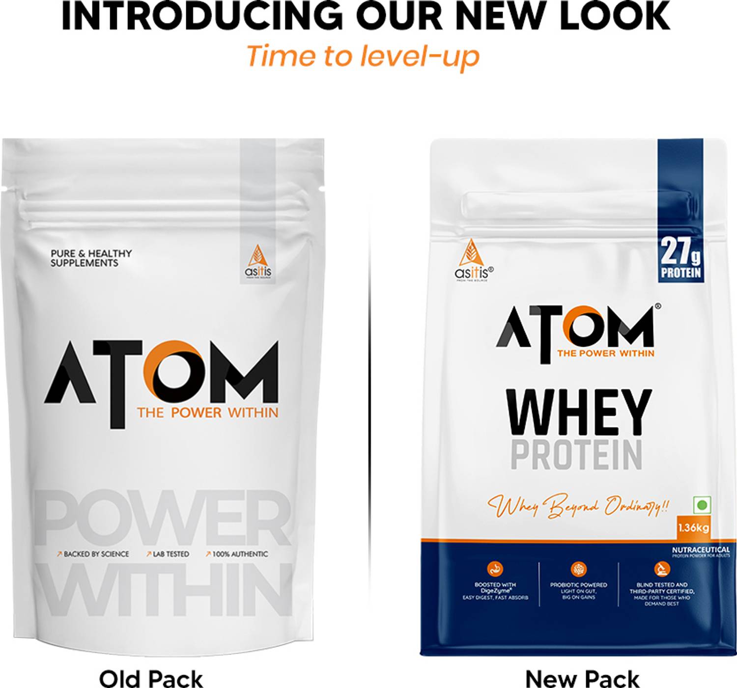 AS-IT-IS Nutrition ATOM Whey Protein 1.36kg - Image 2