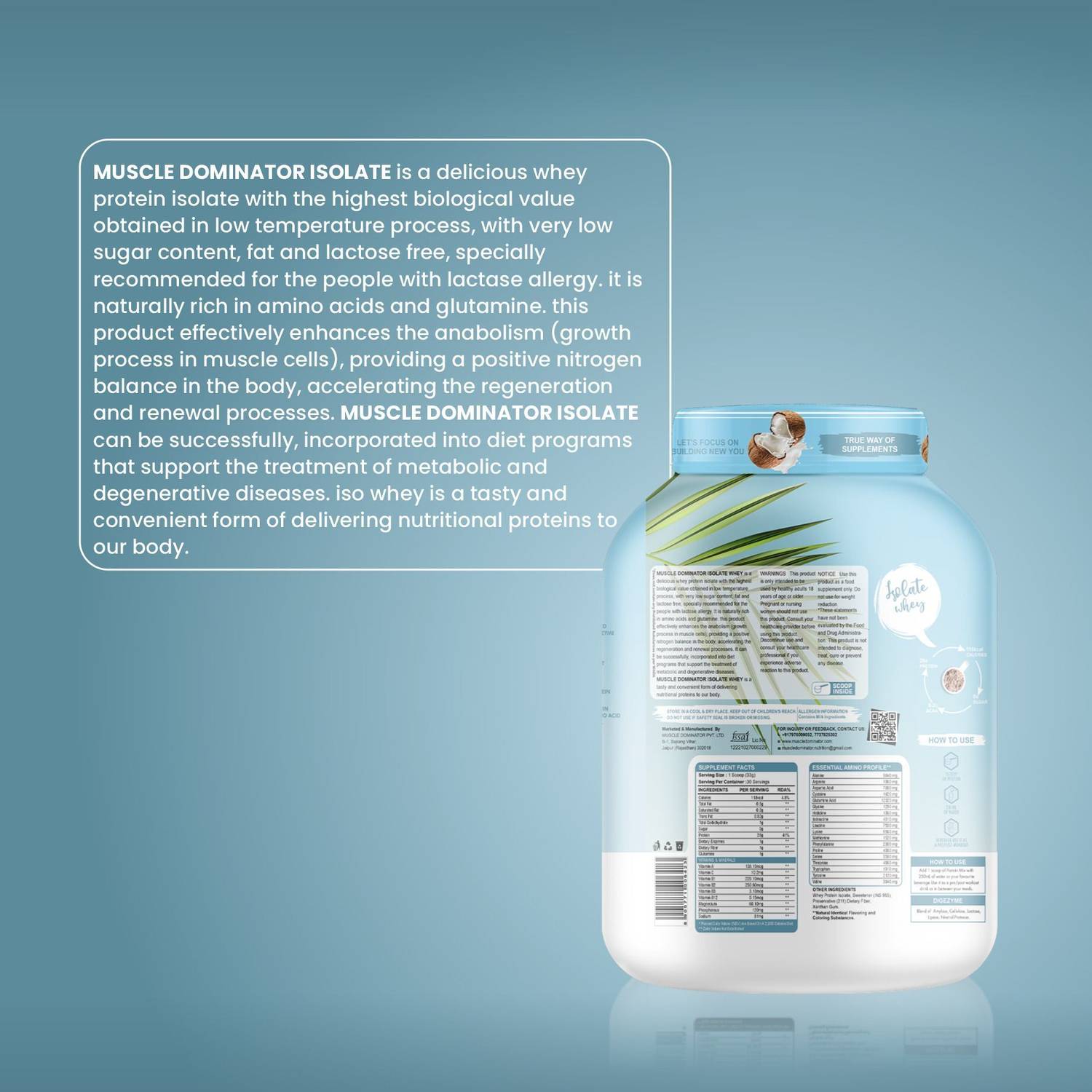 Muscle Dominator Isolate Whey Protein - Image 4