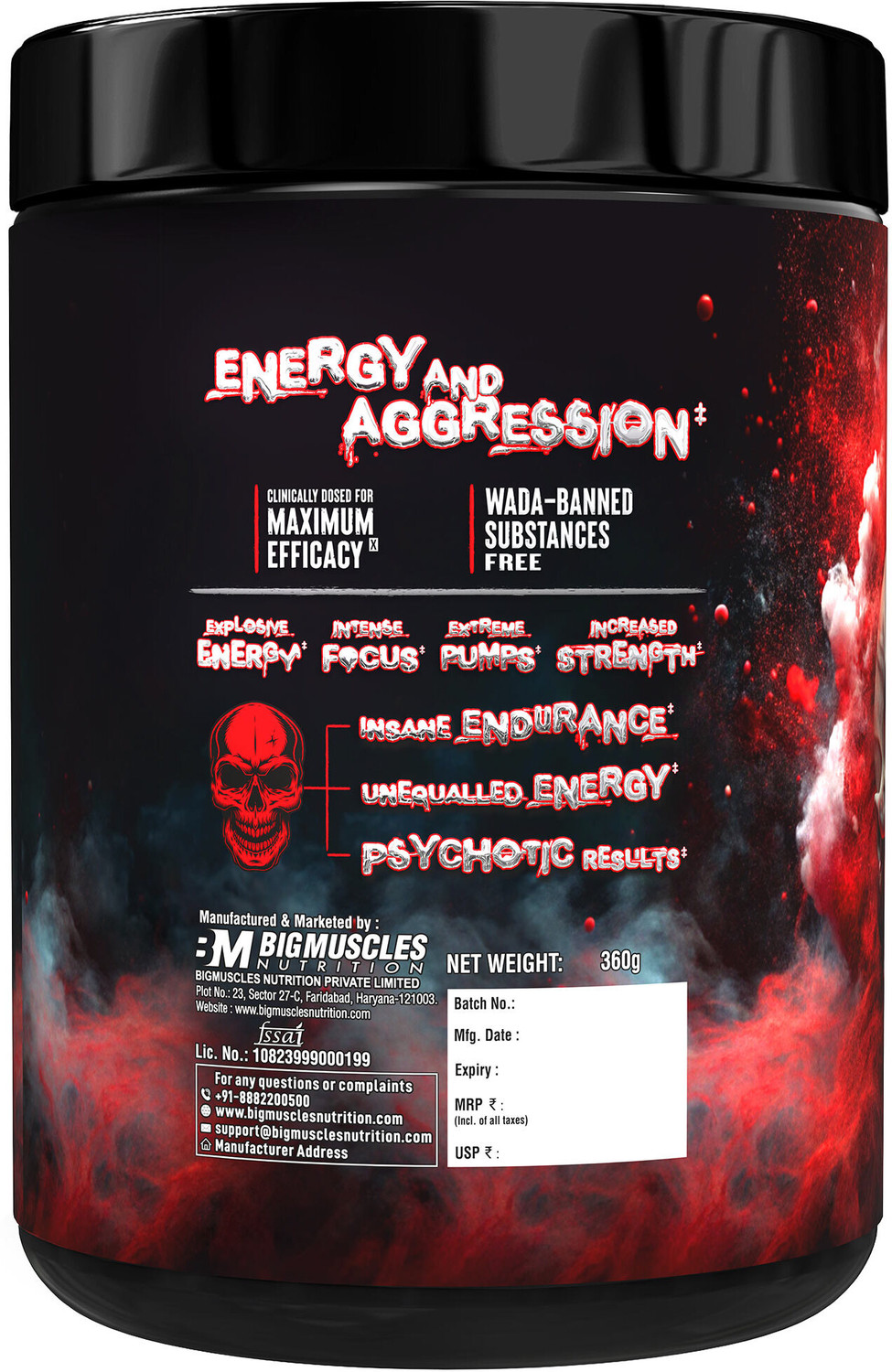 Image of BIGMUSCLES NUTRITION Freak Sex On The Beach Preworkout 60 Serving Pre Workout
