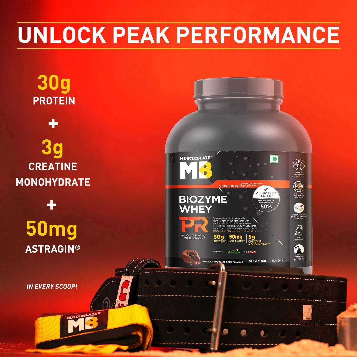 MUSCLEBLAZE Biozyme Whey PR with Creatine & AstraGin - Image 5