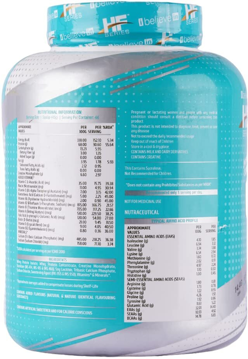 Image of HEALTHFARM Nitro Fusion Whey Isolate Protein Whey Protein