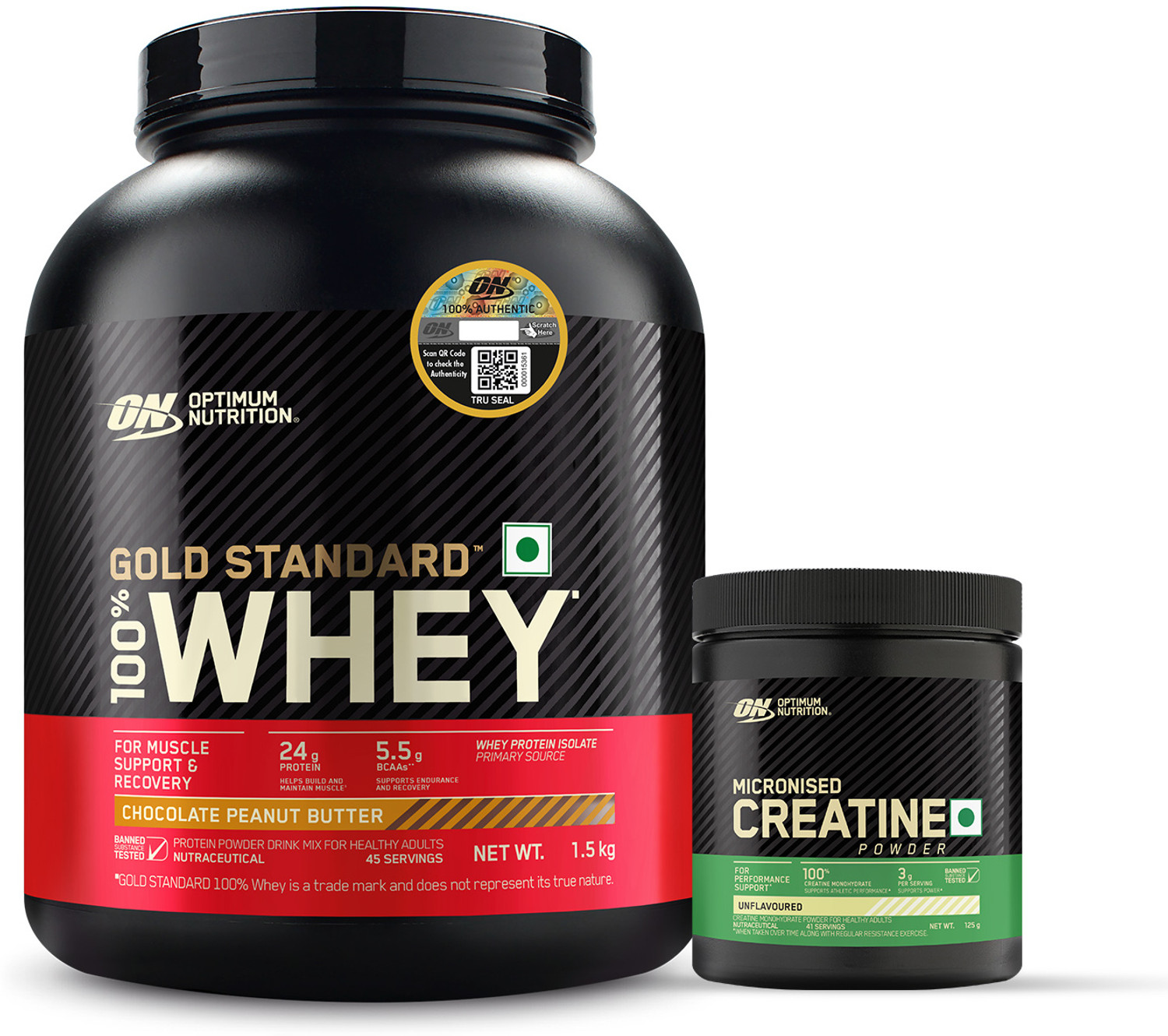 Image of Optimum Nutrition Gold Standard 100% Whey Protein, with Micronised Creatine 125g Whey Protein