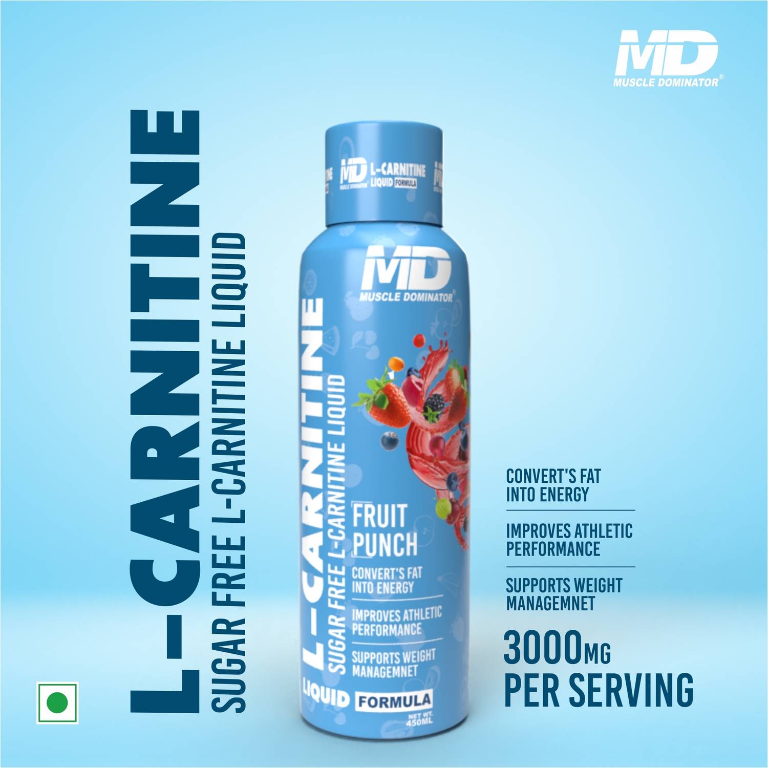 l carnitine md Muscle Dominator Liquid | 3000 mg L-Carnitine | 500 mg L-Arginine Energy Bars Price in India - Buy Muscle Dominator Carnitine Liquid | 3000 mg L-Carnitine Nerve pain treatment is adenosine triphosphate disodium Multi Pack:Pack Of 3