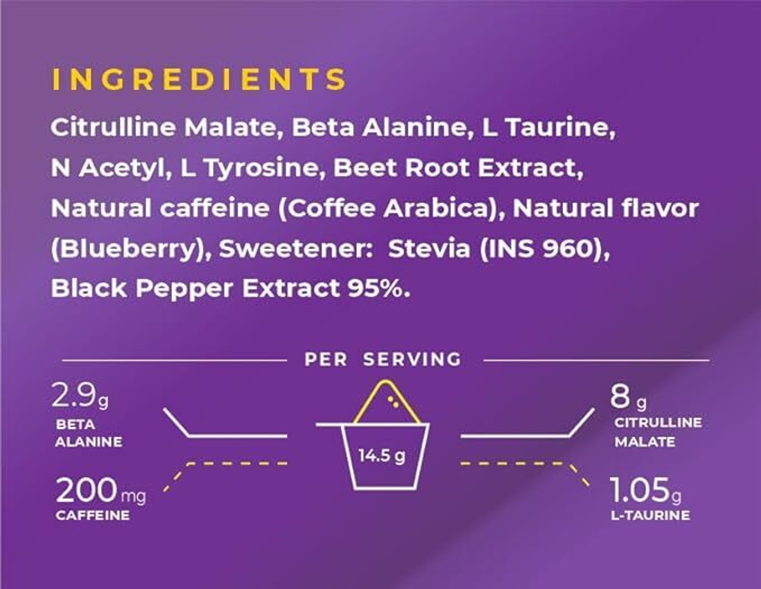 Image of NATURALTEIN PURE-07 Natural and Vegan Pre-Workout Supplement Pack Pre Workout