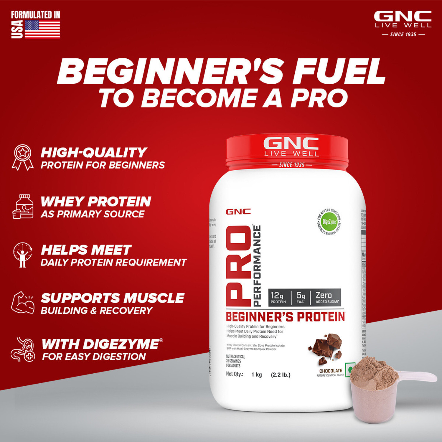 Image of GNC Pro Performance Beginner's Protein Whey Protein