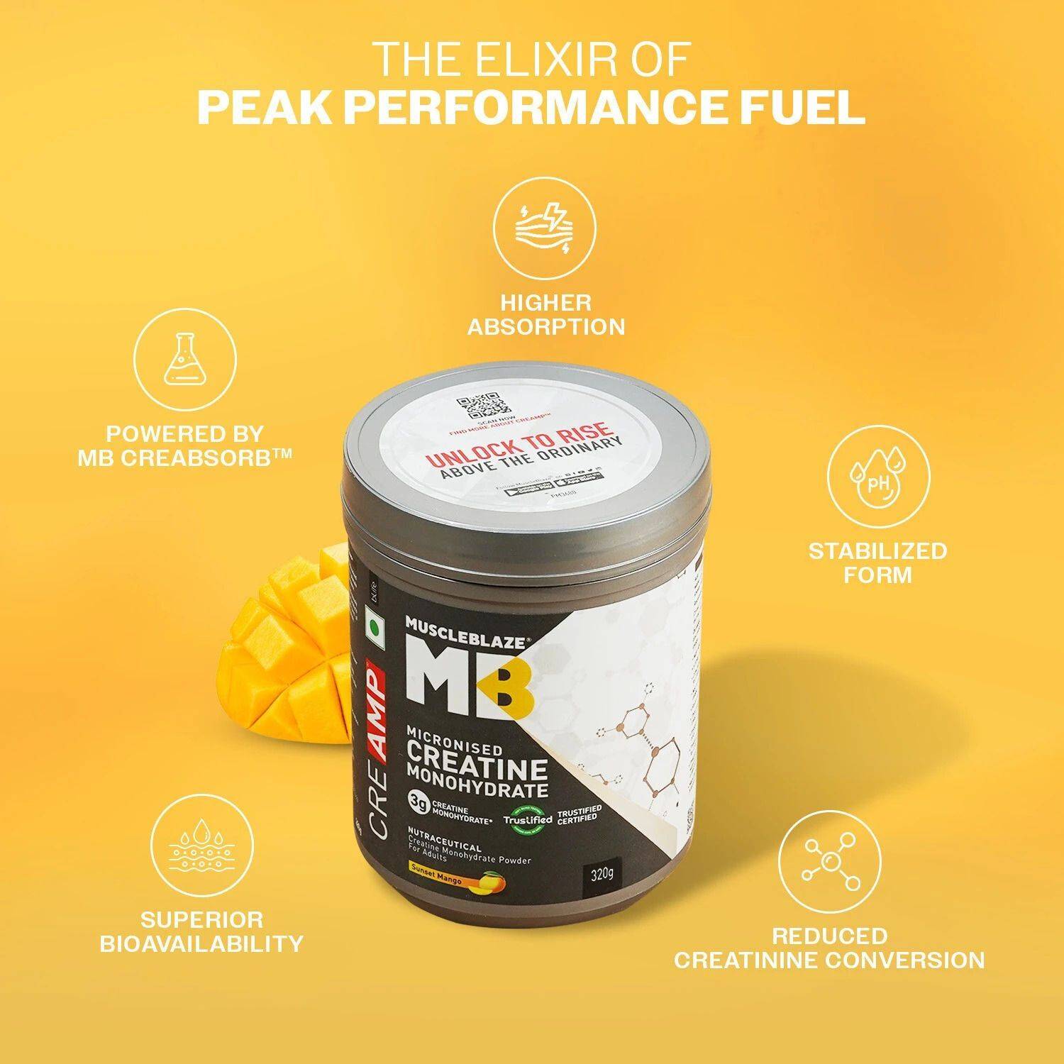 MUSCLEBLAZE Micronised Creatine Monohydrate 200g - Image 2