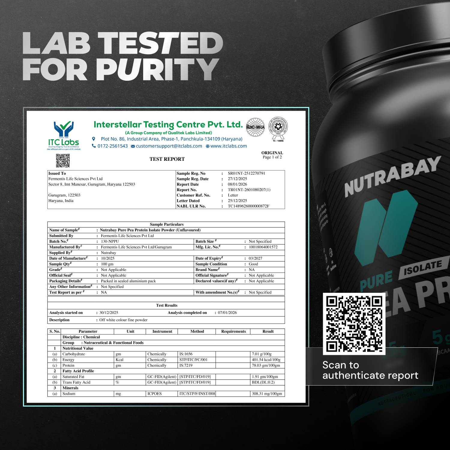 Nutrabay 100% Pea Isolate 1 kg - Image 5