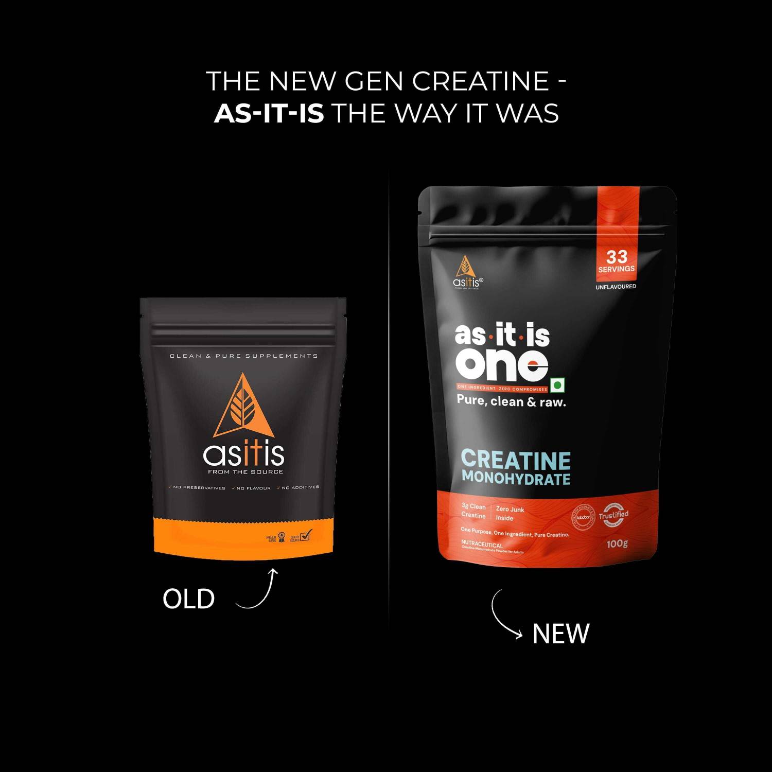 AS-IT-IS Nutrition One Monohydrate Creatine 100 g - Image 2