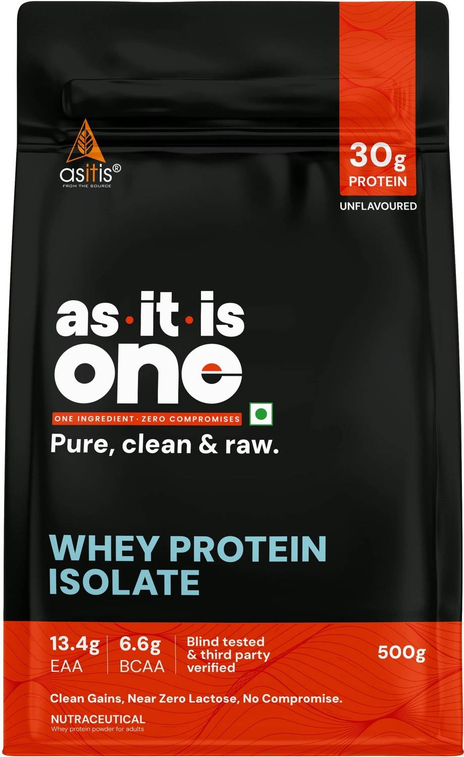 AS-IT-IS Nutrition One Whey Protein Isolate 500g Unflavoured