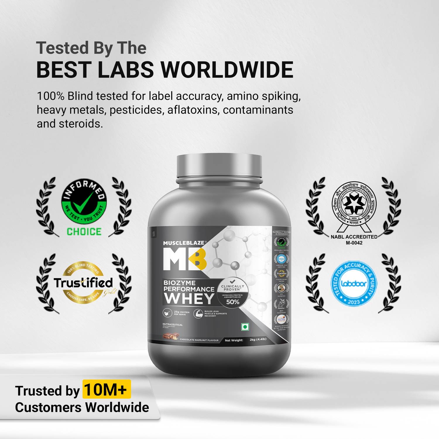 MUSCLEBLAZE Biozyme Performance Whey Protein 2 kg - Image 4