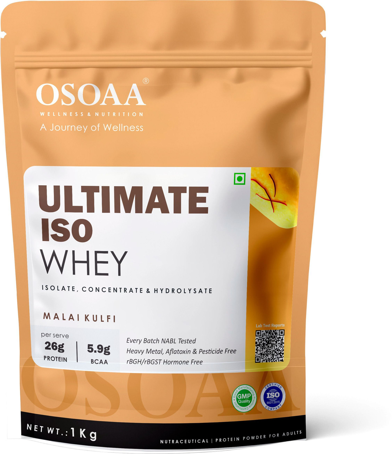 Image of Osoaa Ultimate ISO Whey Protein with Lab Report Whey Protein