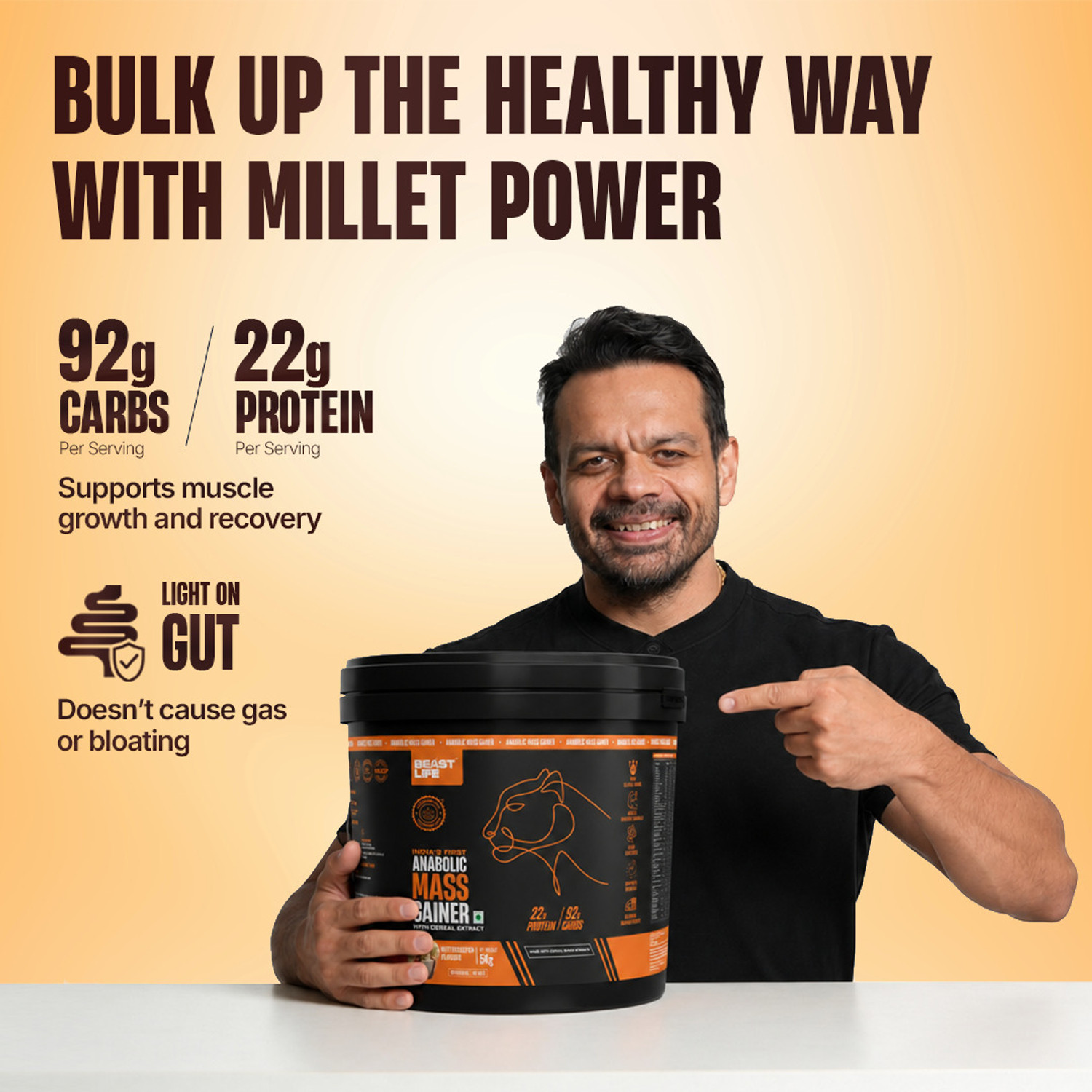 Image of BeastLife High Rich Protein Gainer - No Maltodextrin Weight Gainers /Mass Gainers