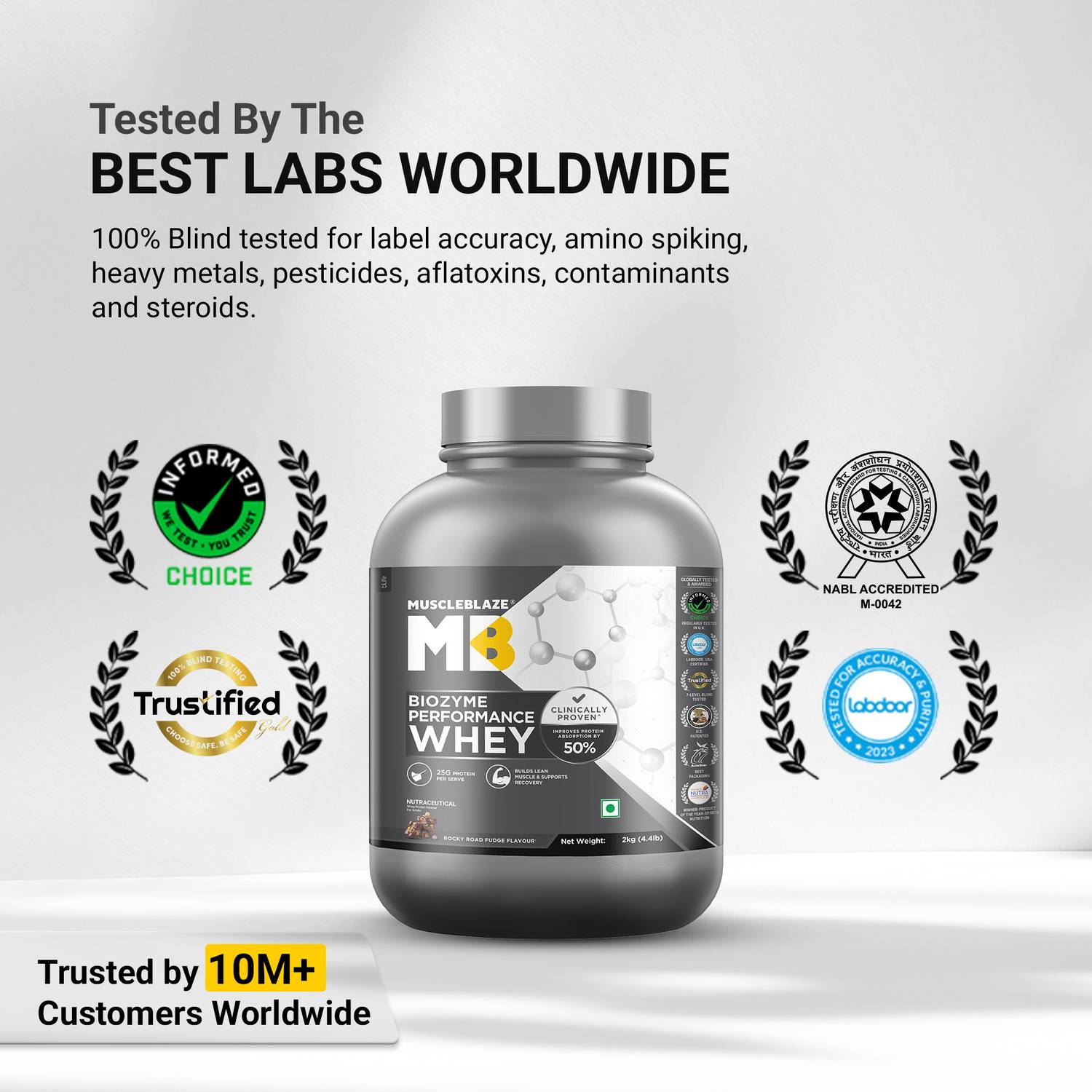 MUSCLEBLAZE Biozyme Performance Whey Protein Powder 25g - Image 4